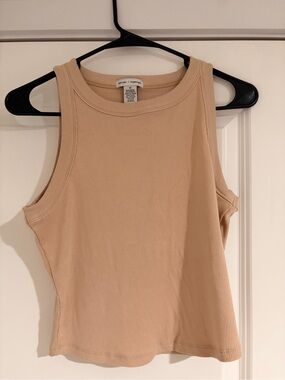 Better Together Ribbed Tank Top in Beige